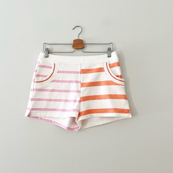 Anthropologie Solid & Striped Shorts Pink Orange Size Large EUC - Picture 1 of 4
